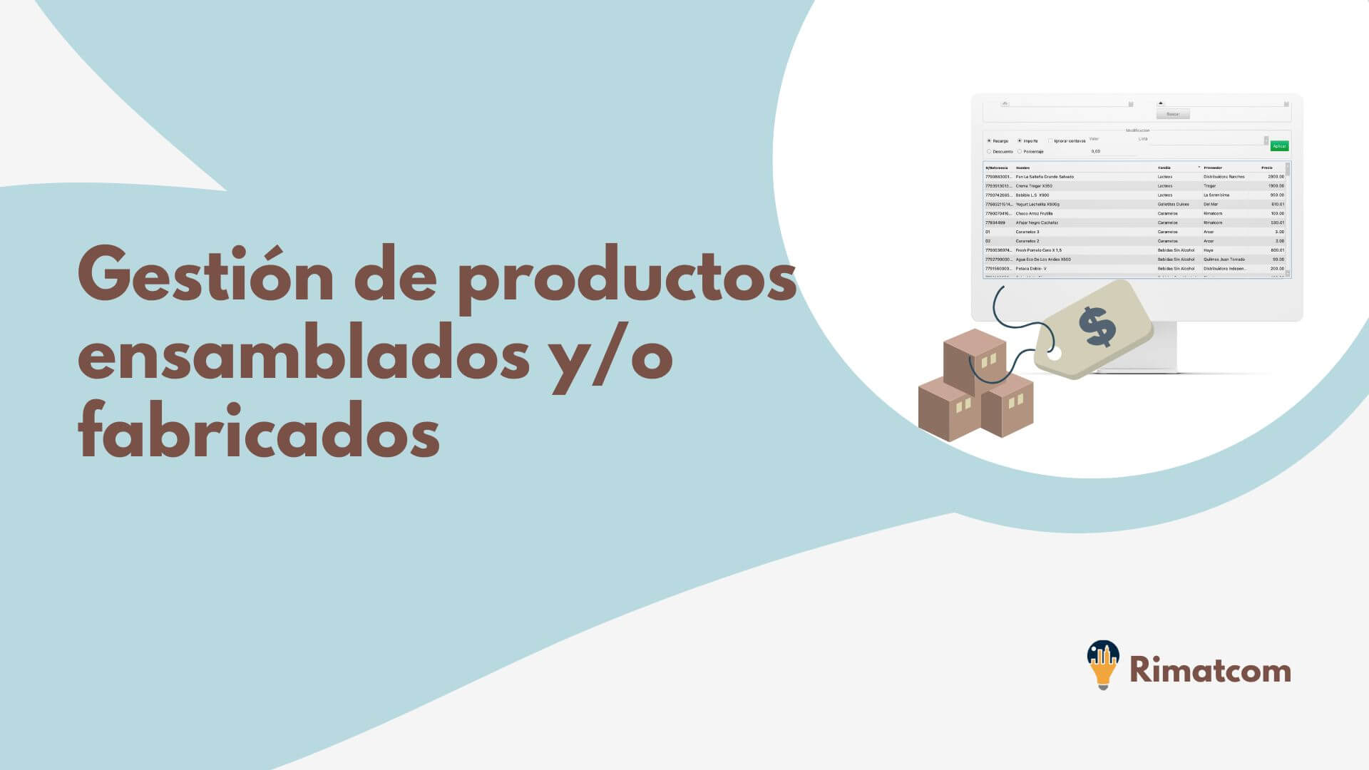 ¿Fabricas, ensamblas o vendes productos? productos/servicios? Tienes que ver esta solución